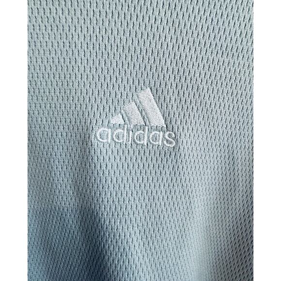 ADIDAS CLIMALITE GRAY/WHITE JOGGING SHIRT LONG SLEEVE XL - Picture 3 of 6